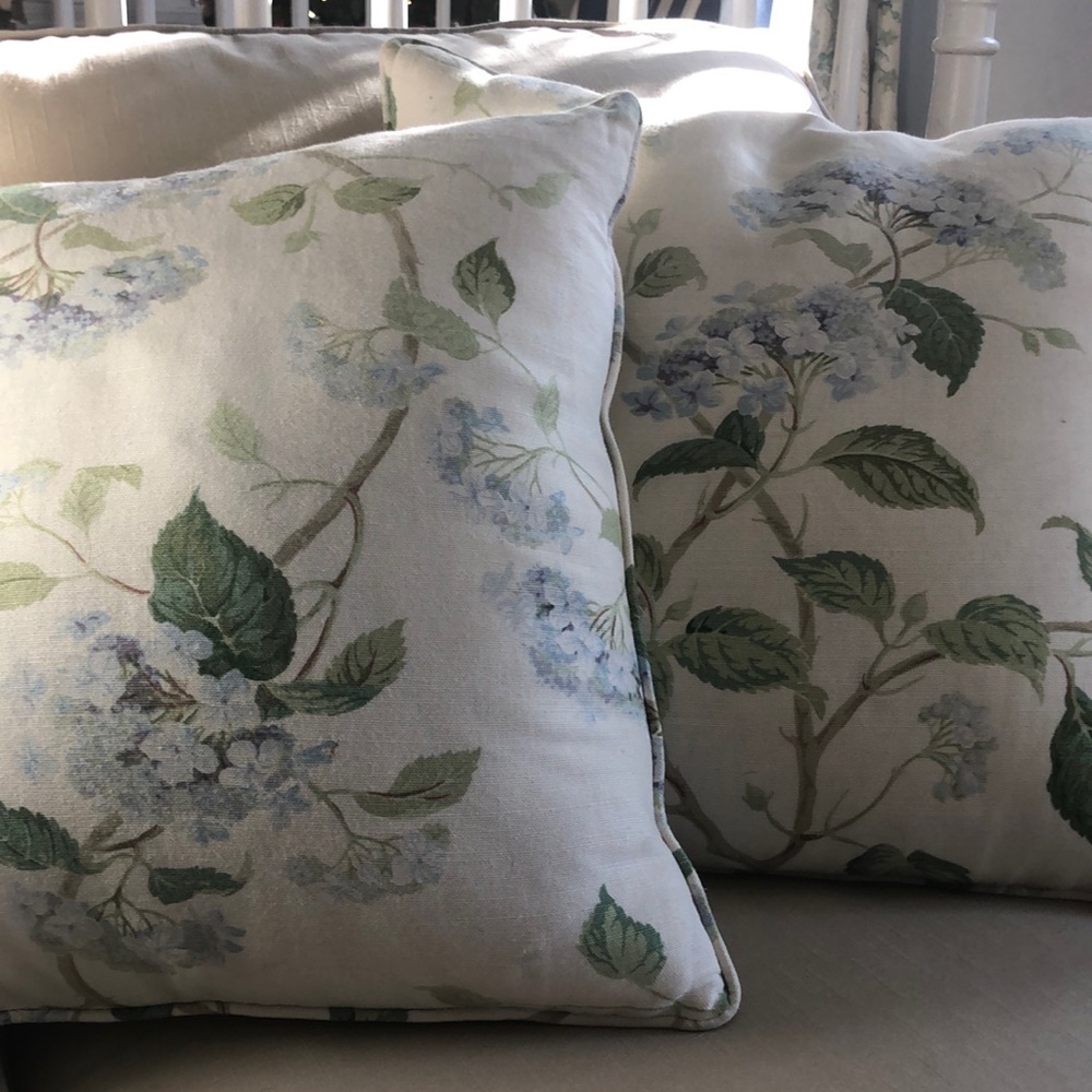 (2) Colefax and Fowler Summerby Chintz Pillows